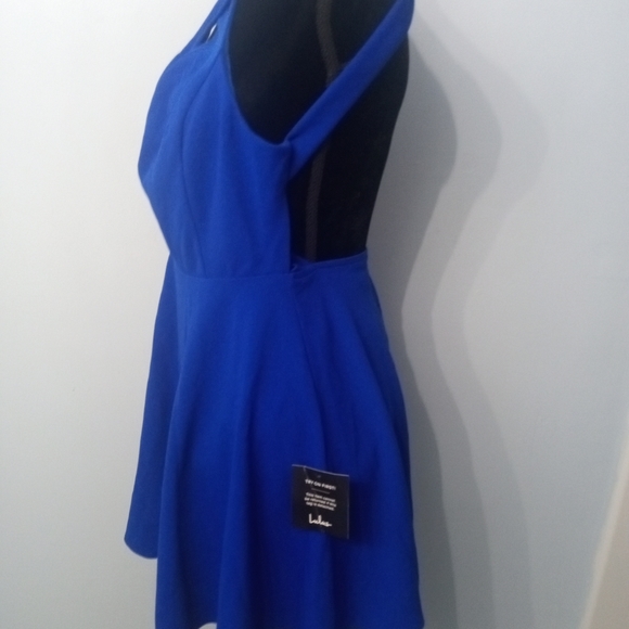 Lulus Blue Halter Dress Size M - Picture 5 of 5